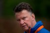 FILE - Louis Can Gaal, coach of the Dutch national soccer team walks towards the mixed zone after a team training in Hoenderloo, eastern Netherlands, Thursday, May 15, 2014. Netherlands soccer coach Louis van Gaal has revealed that he is being treated for an aggressive form of prostate cancer but still plans to lead the team at the World Cup in Qatar in November. (AP Photo/Peter Dejong, File)