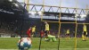 Dortmund's goalkeeper Gregor Kobel receives the third goal by Leipzig's Christopher Nkunku during the German Bundesliga soccer match between Borussia Dortmund and RB Leipzig in Dortmund, Germany, Saturday, April 2, 2022. (AP Photo/Martin Meissner)