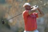 Bryson DeChambeau watches his shot from the sixth tee during the third round of the Dell Technologies Match Play Championship golf tournament, Friday, March 25, 2022, in Austin, Texas. (AP Photo/Tony Gutierrez)