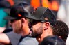 San Francisco Giants manager Gabe Kapler shouts to players on the field during the fifth inning of a spring training baseball game against the Colorado Rockies on Thursday, March 31, 2022, in Scottsdale, Ariz. (AP Photo/Ross D. Franklin)