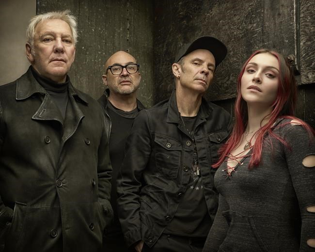 Members of the band Envy Of None Alex Lifeson, Alfio Annibalini, Andy Curran, Maiah Wynne are shown in a handout photo. THE CANADIAN PRESS/HO-Richard Sibbald **MANDATORY CREDIT**