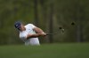 Bryson DeChambeau hits on the 12th tee during a practice round for the Masters golf tournament on Wednesday, April 6, 2022, in Augusta, Ga. (AP Photo/Matt Slocum)