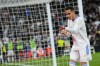 Real Madrid's Lucas Vazquez celebrates after scoring his side's second goal during the Spanish La Liga soccer match between Real Madrid and Getafe at the Santiago Bernabeu stadium in Madrid, Saturday, April 9, 2022. (AP Photo/Manu Fernandez)