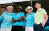 FILE - Karrie Webb, right, poses with LPGA founder Marilynn Smith, left, LPGA 