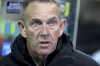 Northern Ireland manager Kenny Shiels speaks during a post match interview after the Women's World Cup Qualifying match between Northern Ireland and England, at Windsor Park, Belfast, Northern Ireland, Tuesday April 12, 2022. The coach of Northern Ireland’s women’s team has provoked criticism by saying girls and women were more susceptible to conceding multiple goals in a short space of time because they are “more emotional than men.” (Liam McBurney/PA via AP)