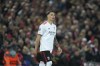 Benfica's Darwin Nunez during the Champions League quarterfinal second leg soccer match between Liverpool and Benfica, at Anfield stadium in Liverpool, England, Wednesday, April 13, 2022. (AP Photo/Jon Super)