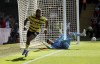 Watford's Imran Louza, right, is chased down by Brentford's Ivan Toney during their English Premier League soccer match against Brentford at Vicarage Road, Watford, England, Saturday, April 16, 2022. (Bradley Collyer/PA via AP)