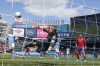 Real Salt Lake goalkeeper Zac MacMath (18) saves a goal against New York City FC in the second half of an MLS soccer match at Yankee Stadium, Sunday, April 17, 2022, in New York. (AP Photo/Eduardo Munoz Alvarez)