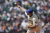 Seattle Mariners starting pitcher Matt Brash throws against the Houston Astros during the fifth inning of a baseball game, Sunday, April 17, 2022, in Seattle. (AP Photo/Ted S. Warren)