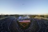Planes fly over Dodger Stadium as the national anthem is sung before a baseball game between the Cincinnati Reds and the Los Angeles Dodgers in Los Angeles, Thursday, April 14, 2022. (AP Photo/Ashley Landis)