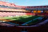 FILE - FedEx Field is viewed prior to an NFL football game between the Carolina Panthers and the Washington Football Team, Dec. 27, 2020, in Landover, Md. FedEx Field dropped out of bidding on Thursday, April 21, 2022, to host soccer games at the 2026 World Cup, and the Washington area merged its campaign with Baltimore's M&T Bank Stadium. (AP Photo/Mark Tenally, File)