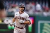 Arizona Diamondbacks' Cooper Hummel runs the bases on a two-run home run during the fifth inning against the Washington Nationals in a baseball game at Nationals Park, Thursday, April 21, 2022, in Washington. (AP Photo/Alex Brandon)