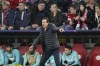 Villarreal's manager Unai Emery gives instructions from the side line during the Champions League, second leg, quarterfinal soccer match between Bayern Munich and Villareal at the Allianz Arena, in Munich, Germany, Tuesday, April 12, 2022. (AP Photo/Matthias Schrader)