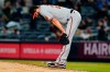 Baltimore Orioles' Jordan Lyles reacts as New York Yankees' Anthony Rizzo runs the bases after hitting a three-run home run during the third inning of a baseball game Tuesday, April 26, 2022, in New York. (AP Photo/Frank Franklin II)