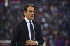 Inter Milan's Simone Inzaghi during the Serie A soccer match between Bologna and Inter Milan at Renato Dall'Ara stadium in Bologna, Italy, Wednesday April 27, 2022. (Massimo Paolone/LaPresse via AP)