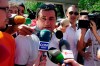 FILE - Mino Raiola arrives at the Camp Nou stadium in Barcelona, Spain, on Aug. 26, 2010. Superstar agent Mino Raiola has died after a long illness. He was 54. Raiola had been undergoing treatment at Milan’s San Raffaele hospital, where he was visited by Zlatan Ibrahimovic this week. (AP Photo/Manu Fernandez, File)