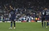 Manchester City's Fernandinho, left, celebrates after scoring his side's fourth goal during the English Premier League soccer match between Leeds United and Manchester City at Elland Road in Leeds, England, Saturday, April 30, 2022. (AP Photo/Rui Vieira)