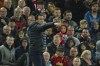Villarreal's manager Unai Emery gives instructions from the side line during the Champions League semi final, first leg soccer match between Liverpool and Villarreal at Anfield stadium in Liverpool, England, Wednesday, April 27, 2022. (AP Photo/Jon Super)