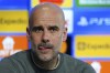 Manchester City manager Pep Guardiola meets the media during a press conference at the City Football Academy, in Manchester, England, Tuesday May 3, 2022, ahead of their Wednesday's semi-final 2nd leg Champions League soccer match against Real Madrid. (Martin Rickett/PA via AP)