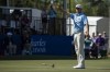 Steven Alker, winner of the PGA Tour Champions' Rapiscan Systems Classic golf tournament, drops his putter following his win at Grand Bear Golf Course near Biloxi, Miss., Sunday, April 3, 2022. (Hannah Ruhoff/The Sun Herald via AP)
