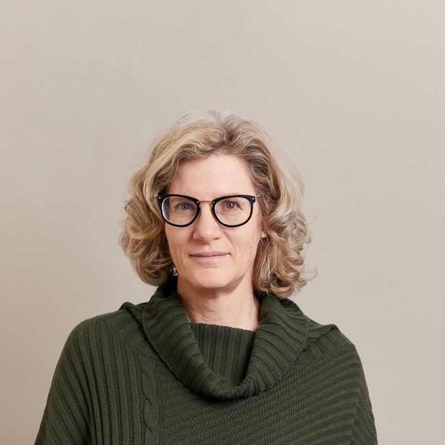 This photo provided by Suzanne Trimel shows Liesl Gerntholtz, Inaugural Director, PEN/Barbey Freedom to Write Center. The literary writer’s organization PEN America has hired the human rights advocate, Liesl Gerntholtz, to expand its support of writers around the world who face imprisonment for their work. Gerntholtz formerly led the women’s rights division at Human Rights Watch among other roles. She will direct a new center created by a $10 million gift to the organization in October from the Edwin Barbey Charitable Trust. (Suzanne Trimel via AP)