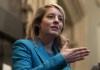 Foreign Affairs Minister Melanie Joly speaks with the media before attending caucus, Wednesday, April 27, 2022 in Ottawa. Joly says Canada's ambassador to Ukraine will return to the country as soon as it is safe.THE CANADIAN PRESS/Adrian Wyld