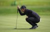 Denmark's Thorbjorn Olesen observes his shot on the 8th, during day one of the British Masters at The Belfry, in Sutton Coldfield, England, Thursday May 5, 2022. (Zac Goodwin/PA via AP)
