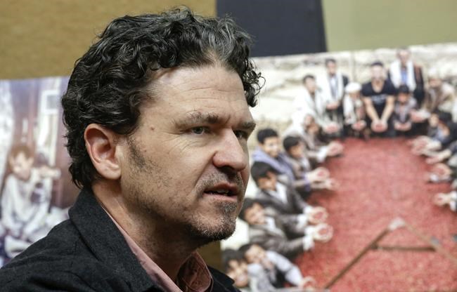 FILE - Author David Eggers talks about his new book,