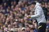 Chelsea's head coach Thomas Tuchel gestures during the Premier League soccer match between Everton and Chelsea at Goodison Park in Liverpool, England, Sunday, May 1, 2022. (AP Photo/Jon Super)