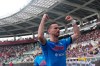 Napoli's Fabian Ruiz celebrates after scoring his side's first goal during the Italian Serie A soccer match between Torino and Napoli at the Olympic Stadium in Turin, Italy, Saturday, May 7, 2022. (Spada/LaPresse via AP)