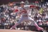 St. Louis Cardinals pitcher Dakota Hudson (43) throws against the San Francisco Giants during the first inning of a baseball game Sunday, May 8, 2022, in San Francisco. (AP Photo/Tony Avelar)