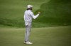 Max Homa celebrates after wining the Wells Fargo Championship golf tournament, Sunday, May 8, 2022, at TPC Potomac at Avenel Farm golf club in Potomac, Md. (AP Photo/Nick Wass)