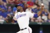 Texas Rangers starting pitcher Taylor Hearn throws during the first inning of the team's baseball game against the Kansas City Royals in Arlington, Texas, Thursday, May 12, 2022. (AP Photo/LM Otero)