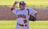 Canada's Amanda Asay, of Prince George, B.C., prepares to throw the ball in an undated handout photo. Baseball Canada plans to formally retire the No. 19 from the women's national team program to honour Amanda Asay, who died in a skiing accident in January at the age of 33. THE CANADIAN PRESS/HO-Baseball Canada, *MANDATORY CREDIT*