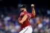 Arizona Diamondbacks starting pitcher Humberto Castellanos throws against the Chicago Cubs during the first inning of a baseball game Sunday, May 15, 2022, in Phoenix. (AP Photo/Ross D. Franklin)