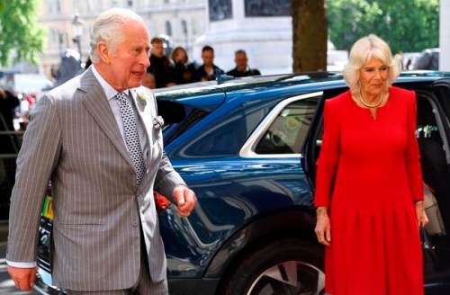 Britain's Prince Charles and Camilla, Duchess of Cornwall, arrive at Canada House in London, Thursday, May 12, 2022. Prince Charles and his wife, Camilla, are in Newfoundland and Labrador's capital today to begin a three-day Canadian tour focused on Indigenous reconciliation and climate change. (Hannah McKay/Pool Photo via AP)