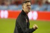 Canada Head Coach John Herdman celebrates after his team's 4-1 win over Panama in World Cup qualifying action in Toronto, on Wednesday, October 13, 2021.THE CANADIAN PRESS/Chris Young