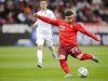 Switzerland's Xherdan Shaqiri, right, attempts to score in front of Kosovo's Blendi Idrizi during the international friendly soccer match between Switzerland and Kosovo at the Letzigrund Stadium in Zurich, Switzerland, Tuesday March 29, 2022. The Swiss star Shaqiri, who joined the Chicago Fire in February, tops the Major League Soccer salary list at US$8.153 million in 2022, according to figures released Tuesday by the MLS Players Association. THE CANADIAN PRESS/Michael Buholzer-Keystone via AP