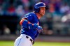 New York Mets' Jeff McNeil watches the ball he hit for an RBI double as he runs to second base during the third inning in the first baseball game of a doubleheader against the St. Louis Cardinals Tuesday, May 17, 2022, in New York. (AP Photo/Frank Franklin II)