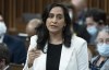 Anita Anand responds to an opposition question during Question Period, Tuesday, April 5, 2022 in Ottawa. Canada’s defence minister says the federal government is on an “upward trajectory” when it comes to meeting its NATO spending targets and modernizing Norad. THE CANADIAN PRESS/Adrian Wyld