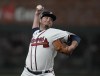 FILE - Atlanta Braves relief pitcher Luke Jackson throws during the eighth inning in Game 4 of baseball's World Series between the Houston Astros and the Atlanta Braves, Saturday, Oct. 30, 2021, in Atlanta. Luke Jackson, sidelined for the season by Tommy John surgery, lost his salary arbitration hearing with the Atlanta Braves on Thursday, May 19, 2022. (AP Photo/Ashley Landis, File)