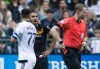 Houston Dynamo's Alex, back, and Vancouver Whitecaps' Pedro Morales, left, react after both received red cards from referee Drew Fischer during the first half of an MLS soccer game in Vancouver, B.C., on Saturday May 28, 2016. Fischer has been selected one of 24 video match officials for the FIFA World Cup in Qatar later this year. THE CANADIAN PRESS/Darryl Dyck