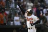 Baltimore Orioles' Anthony Santander celebrates as he heads home on his three-run walk off home run during the ninth inning of a baseball game against the New York Yankees, Thursday, May 19, 2022, in Baltimore. The Orioles won 9-6. (AP Photo/Nick Wass)