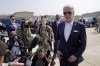 U.S. President Joe Biden speaks before boarding Air Force One for a trip to Japan at Osan Air Base, Sunday, May 22, 2022, in Pyeongtaek, South Korea. (AP Photo/Evan Vucci)