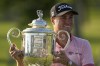 Justin Thomas poses with the Wanamaker Trophy after winning the PGA Championship golf tournament in a playoff against Will Zalatoris at Southern Hills Country Club, Sunday, May 22, 2022, in Tulsa, Okla.&nbsp;Thomas, who on Sunday claimed his second major title with a playoff win at the PGA Championship, has committed to play in the RBC Canadian Open. THE CANADIAN PRESS/AP/Matt York