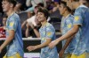 FILE - Philadelphia Union midfielder Paxten Aaronson, center left, celebrates with teammates after scoring a goal during the second half of an MLS soccer match against FC Cincinnati on Saturday, Oct. 9, 2021, in Cincinnati. While big brother Brenden Aaronson appears to be headed to the Premier League and possibly the World Cup, Paxten Aaronson is poised to break out on his own. (AP Photo/Jeff Dean, File)
