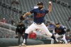 Minnesota Twins pitcher Devin Smeltzer throws to a Kansas City Royals batter during the first inning of a baseball game Thursday, May 26, 2022, in Minneapolis. (AP Photo/Craig Lassig)