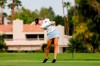 Nelly Korda hits her tee shot on the 12th hole during the second round of the the ANA Inspiration golf tournament at Mission Hills Country Club in Rancho Mirage, Calif., Friday Sept. 11, 2020. (AP Photo/Ringo H.W. Chiu)