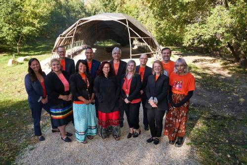 ACU employees held a sacred blanket ceremony, to acknowledge, honour, respect and recognize the achievements of Kirstin Witwicki, founding Indigenous Leadership Circle member and ACU employee.