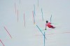 Austria's Marco Schwarz speeds down the course during an alpine ski, men's World Cup slalom, in Chamonix, Saturday, Jan. 30, 2021. (AP Photo/Marco Tacca)